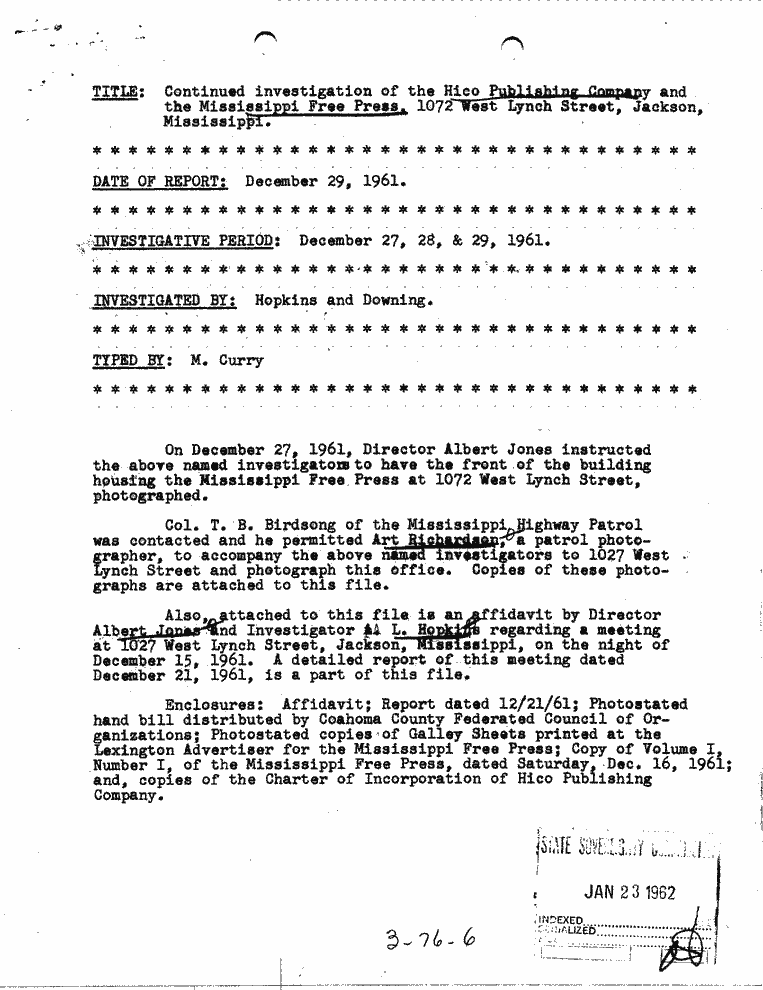 SCR ID # 3-76-0-6-1-1-1