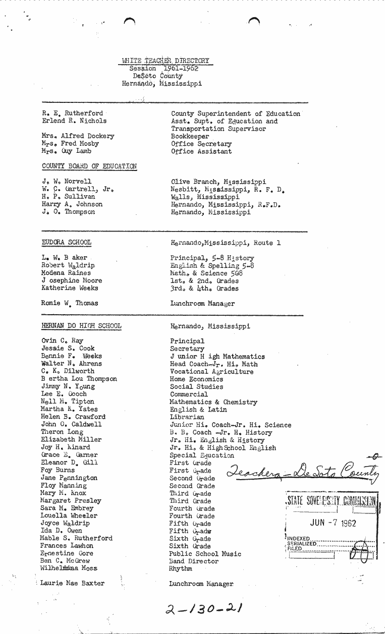 SCR ID # 2-130-0-20-1-1-1