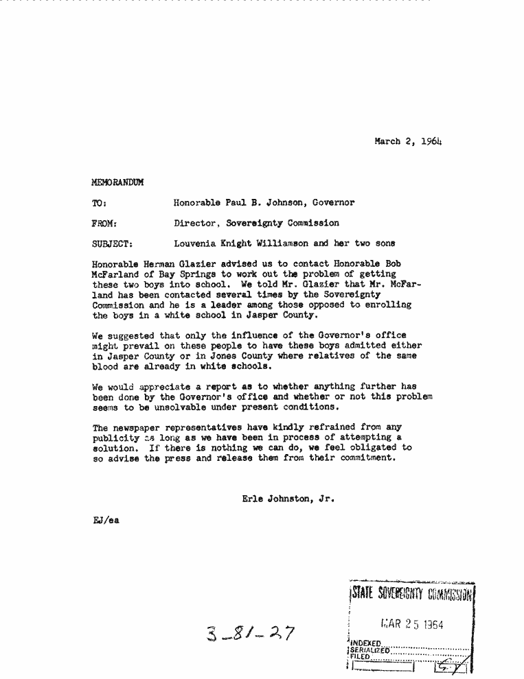 SCR ID # 3-81-0-30-1-1-1