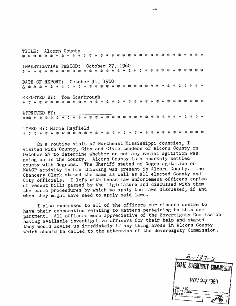 SCR ID # 2-137-0-1-1-1-1