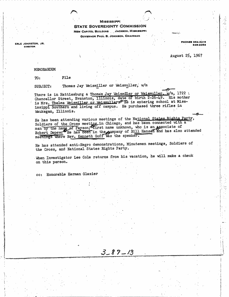 SCR ID # 3-87-0-59-1-1-1
