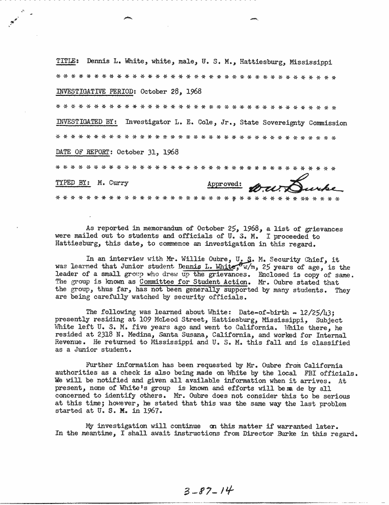 SCR ID # 3-87-0-61-1-1-1