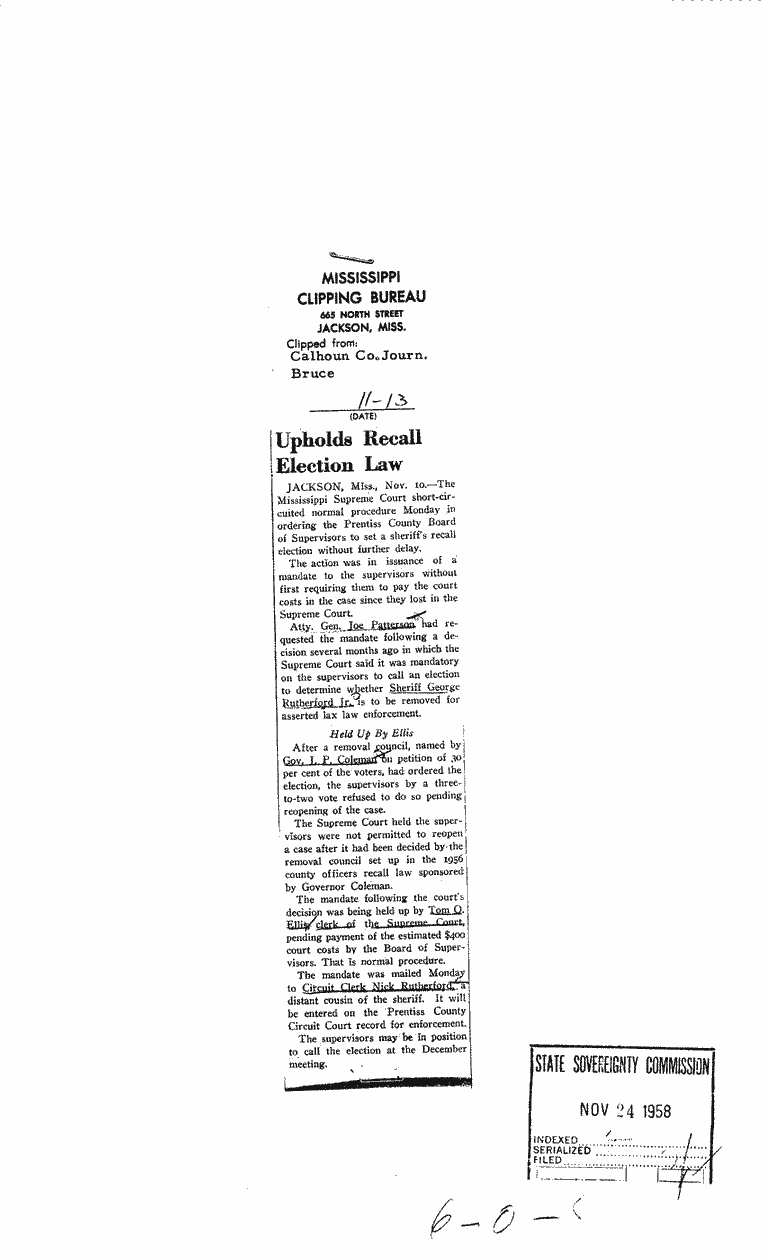 SCR ID # 6-0-0-11-1-1-1