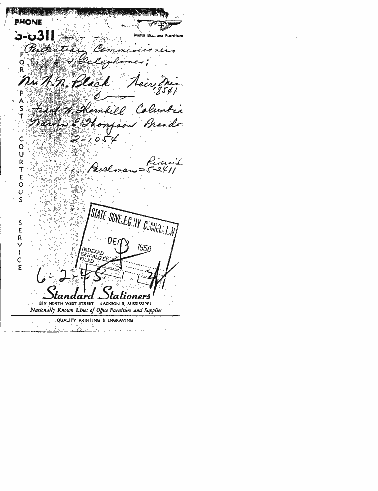 SCR ID # 6-2-0-43-1-1-1