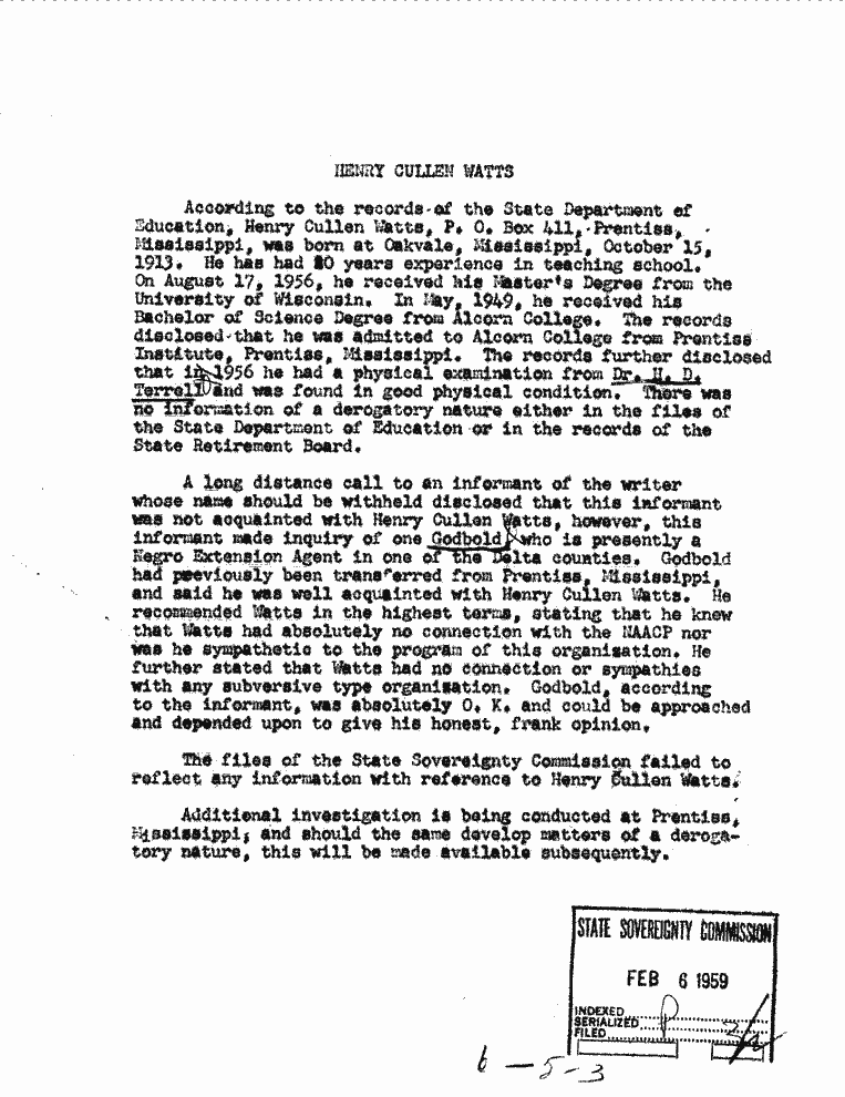 SCR ID # 6-5-0-3-1-1-1