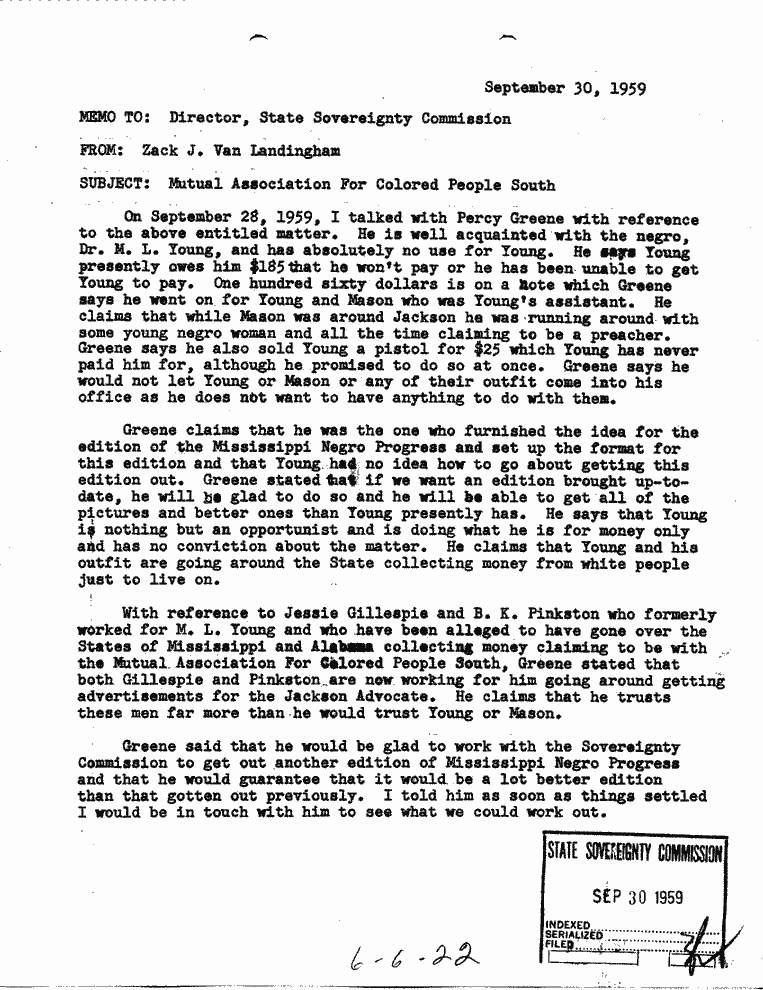 SCR ID # 6-6-0-22-1-1-1