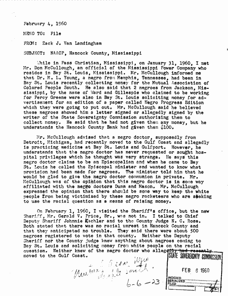 SCR ID # 6-6-0-23-1-1-1