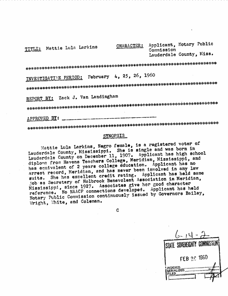 SCR ID # 6-14-0-2-1-1-1