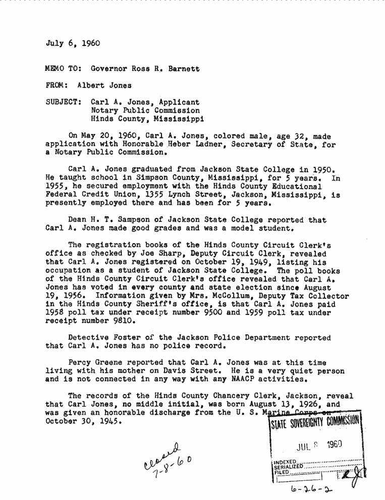 SCR ID # 6-26-0-2-1-1-1