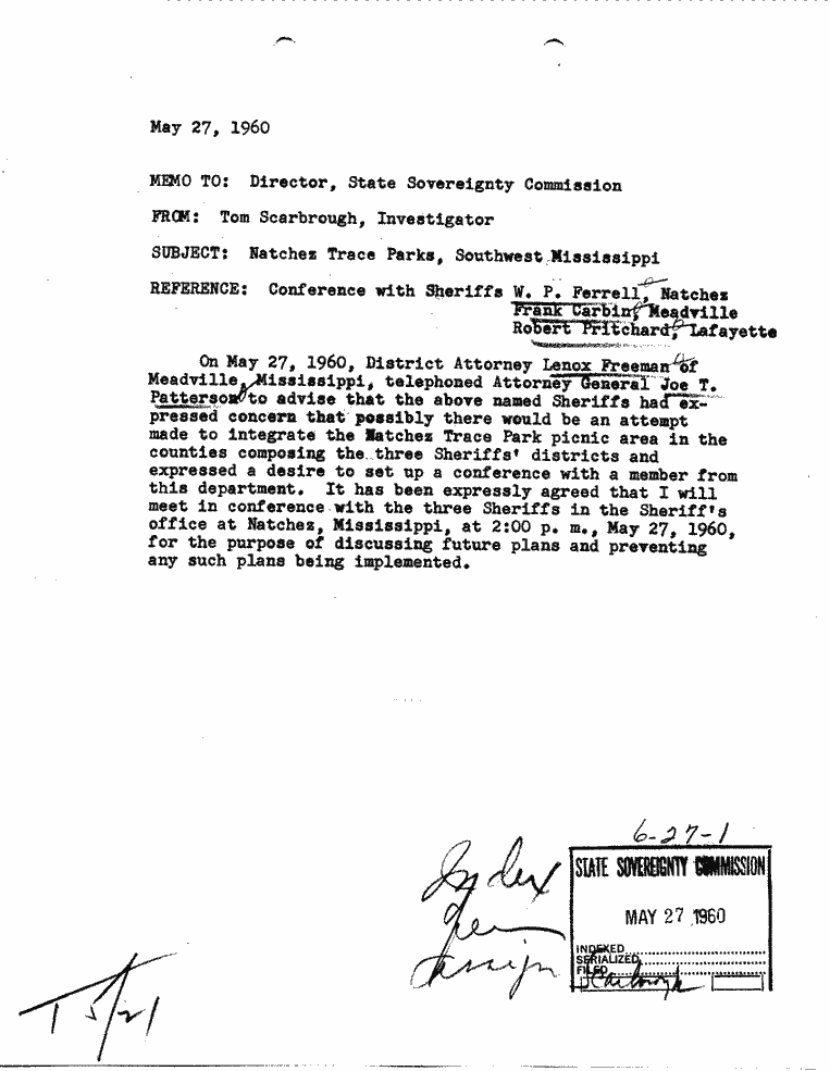 SCR ID # 6-27-0-1-1-1-1