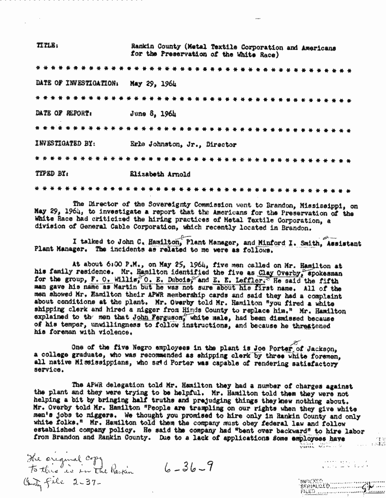 SCR ID # 6-36-0-9-1-1-1