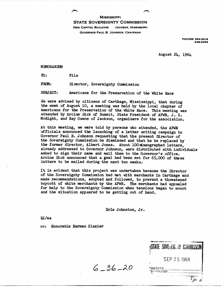 SCR ID # 6-36-0-20-1-1-1