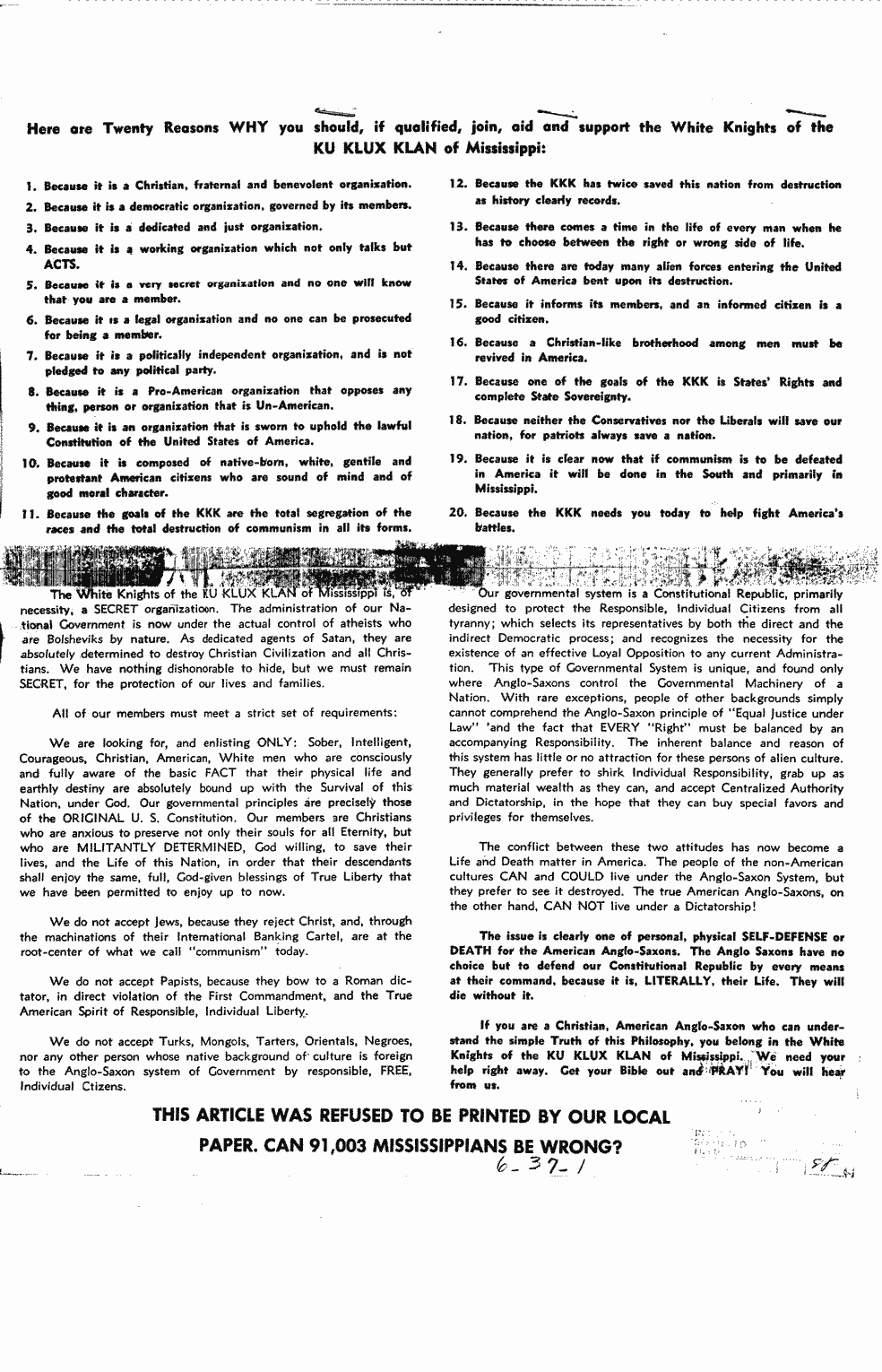SCR ID # 6-37-0-1-1-1-1