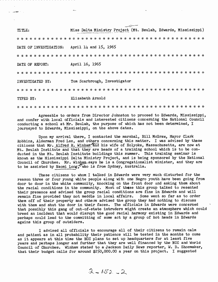 SCR ID # 2-152-0-5-1-1-1