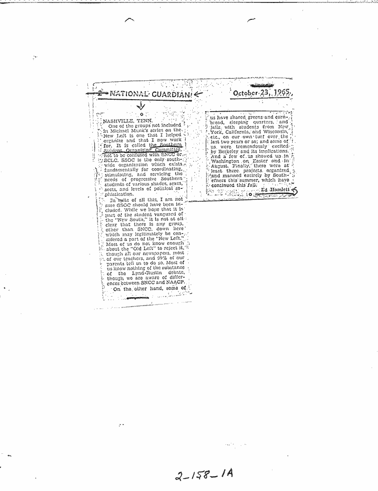 SCR ID # 2-158-1-6-1-1-1