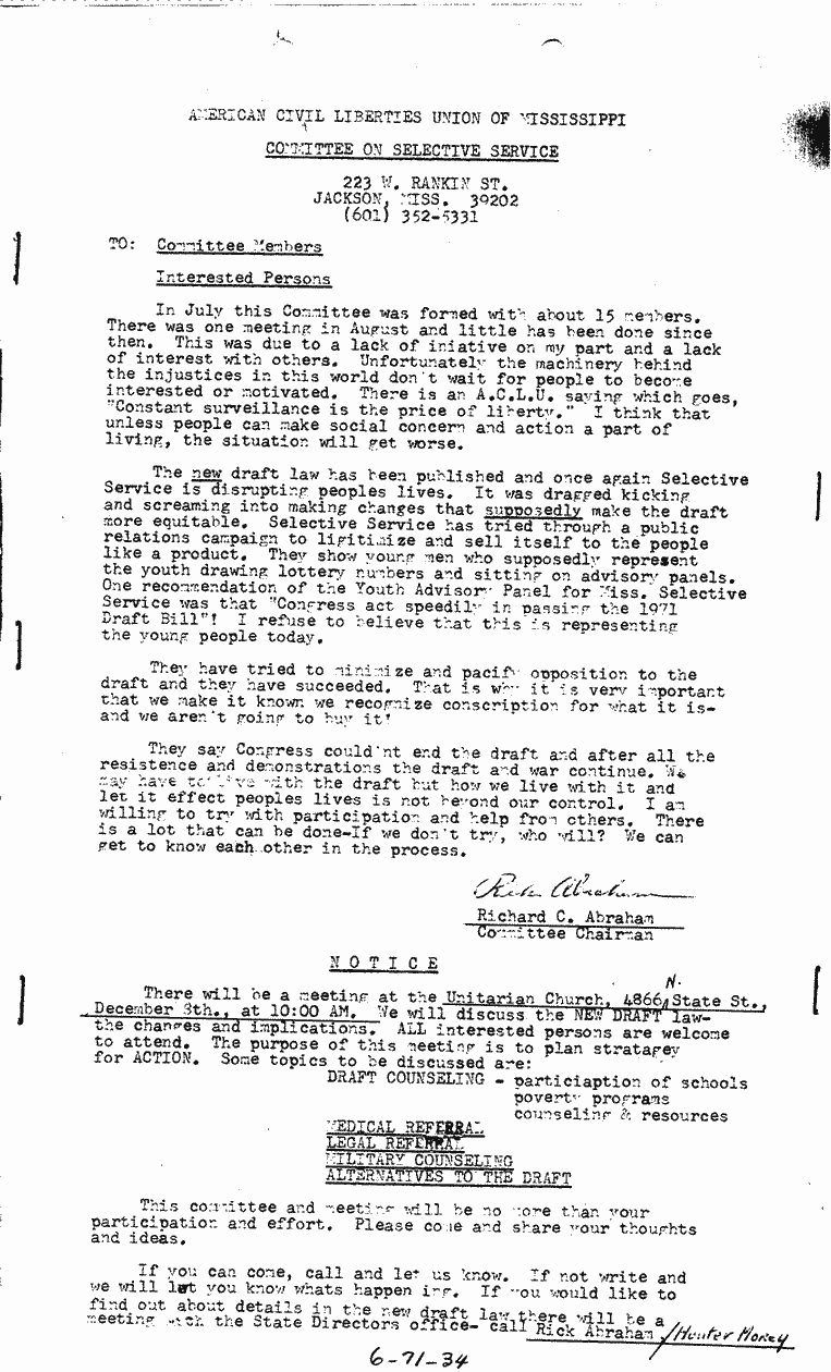 SCR ID # 6-71-0-44-1-1-1