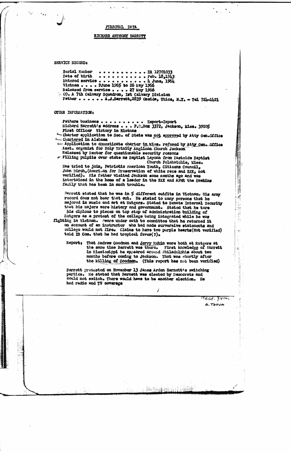 SCR ID # 6-72-2-1-1-1-1