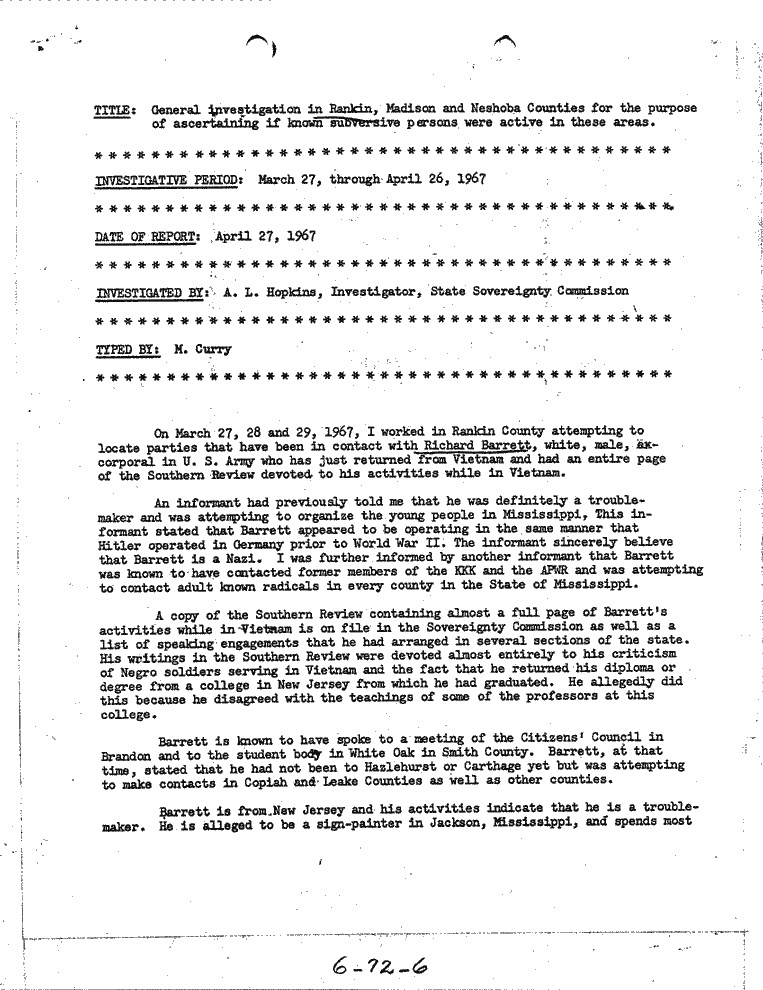 SCR ID # 6-72-3-8-1-1-1