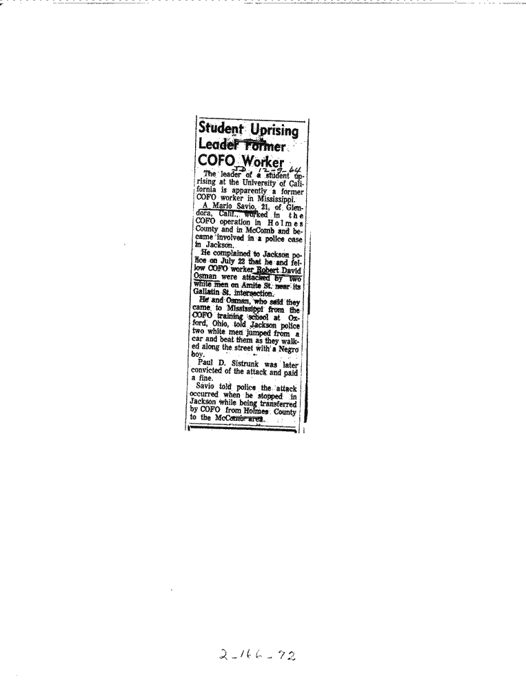 SCR ID # 2-166-2-43-1-1-1