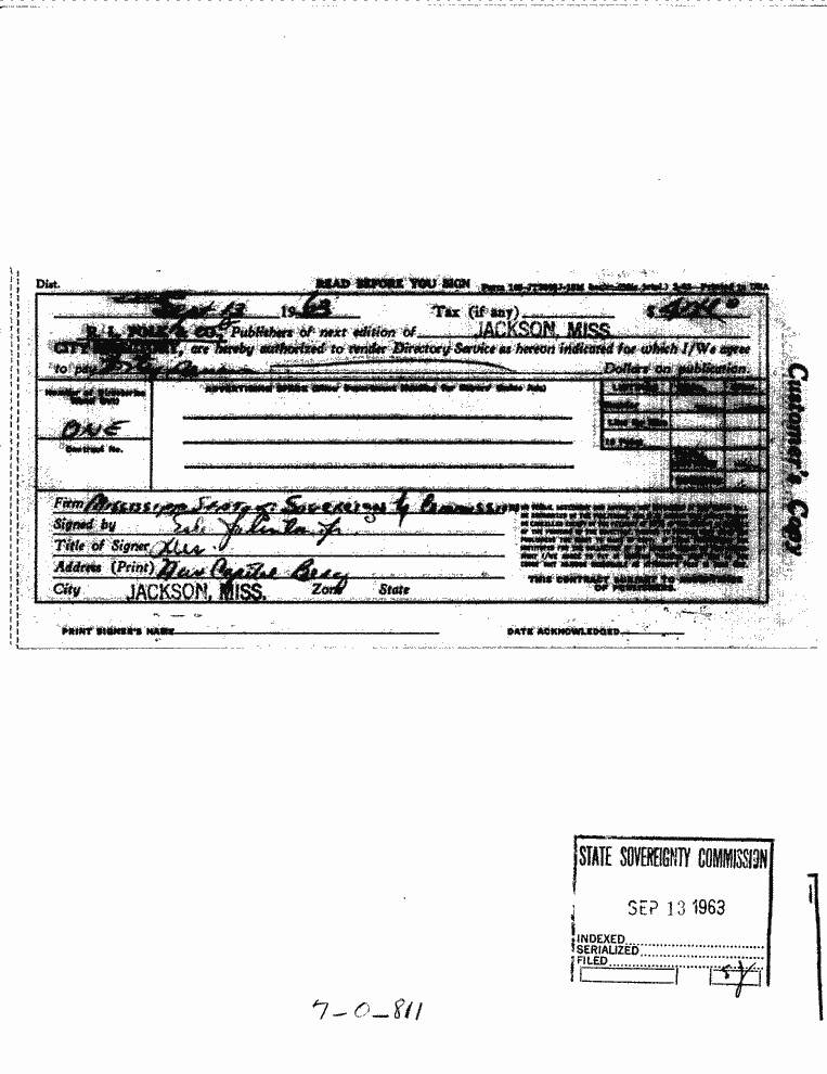 SCR ID # 7-0-8-20-1-1-1
