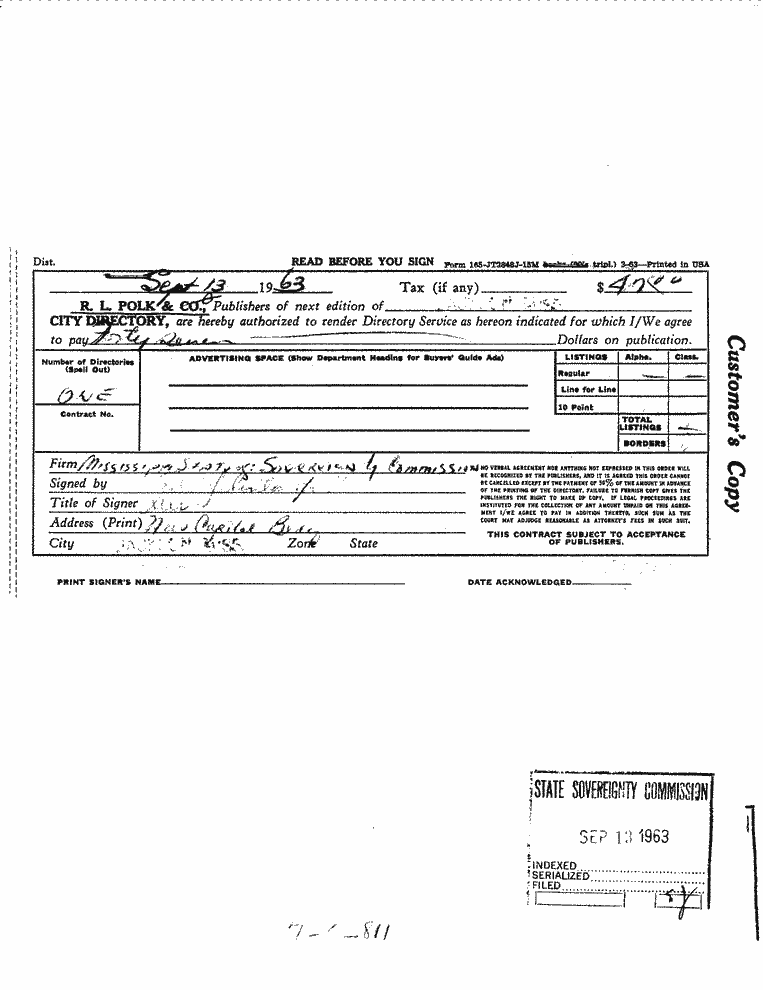 SCR ID # 7-0-8-20-1-1-2