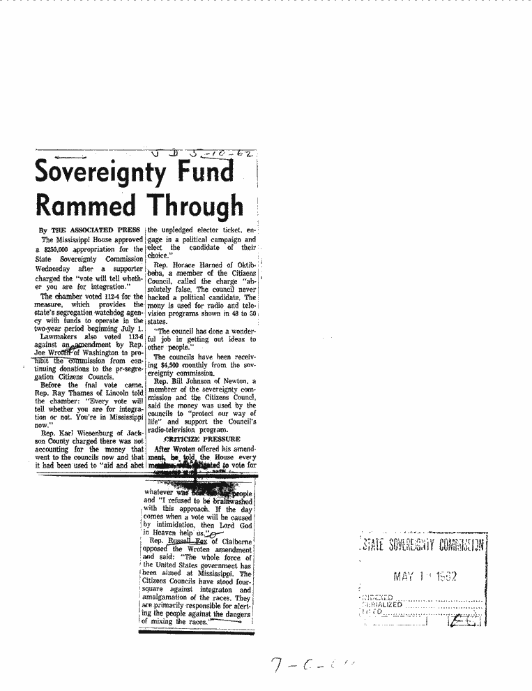 SCR ID # 7-0-5-64-1-1-2