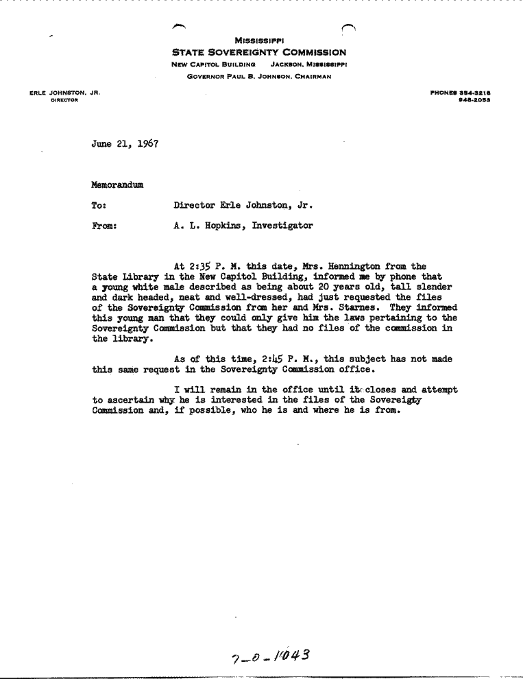 SCR ID # 7-0-10-64-1-1-1