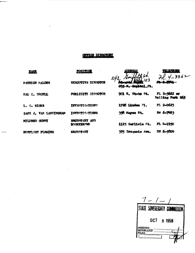 SCR ID # 7-1-0-1-1-1-1