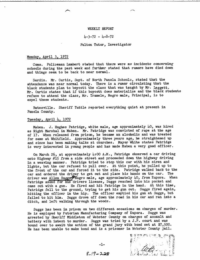 SCR ID # 8-19-3-32-1-1-1