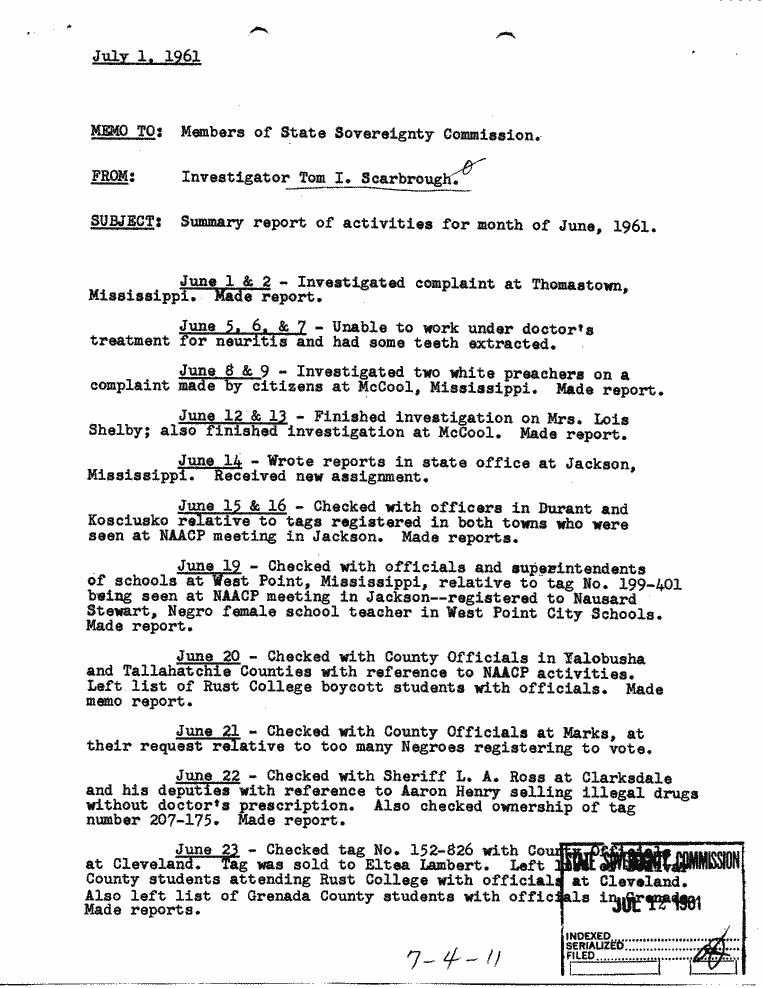 SCR ID # 7-4-0-22-1-1-1