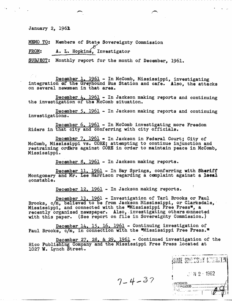 SCR ID # 7-4-0-59-1-1-1