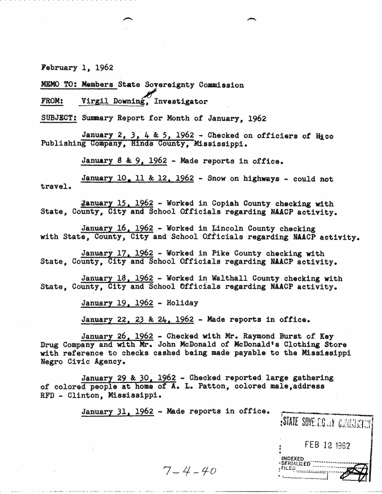 SCR ID # 7-4-0-62-1-1-1