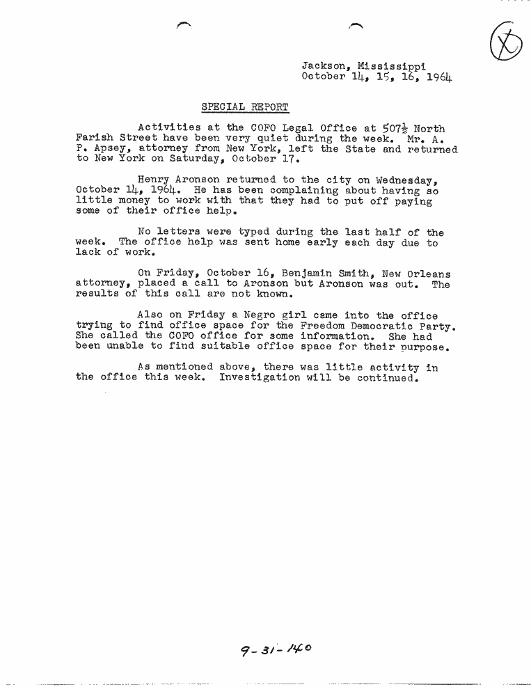 SCR ID # 9-31-2-62-1-1-1