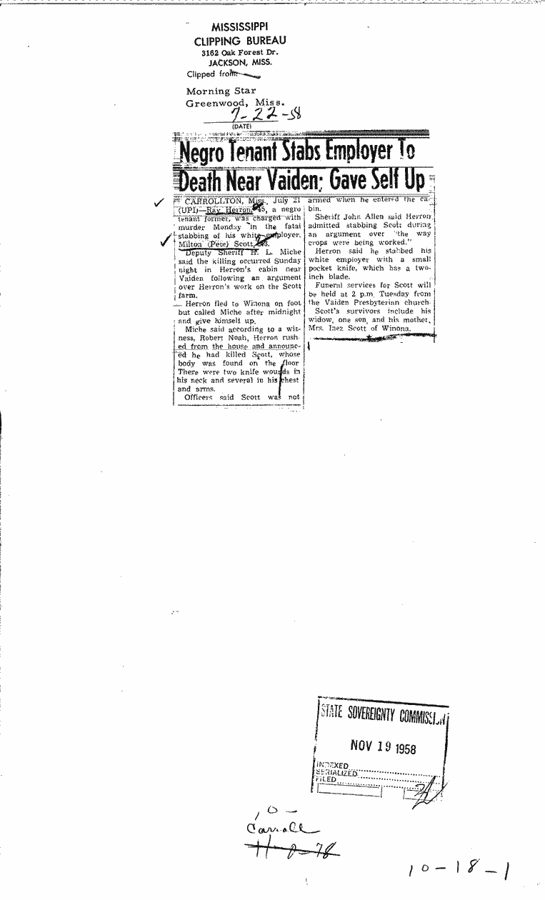 SCR ID # 10-18-0-1-1-1-1