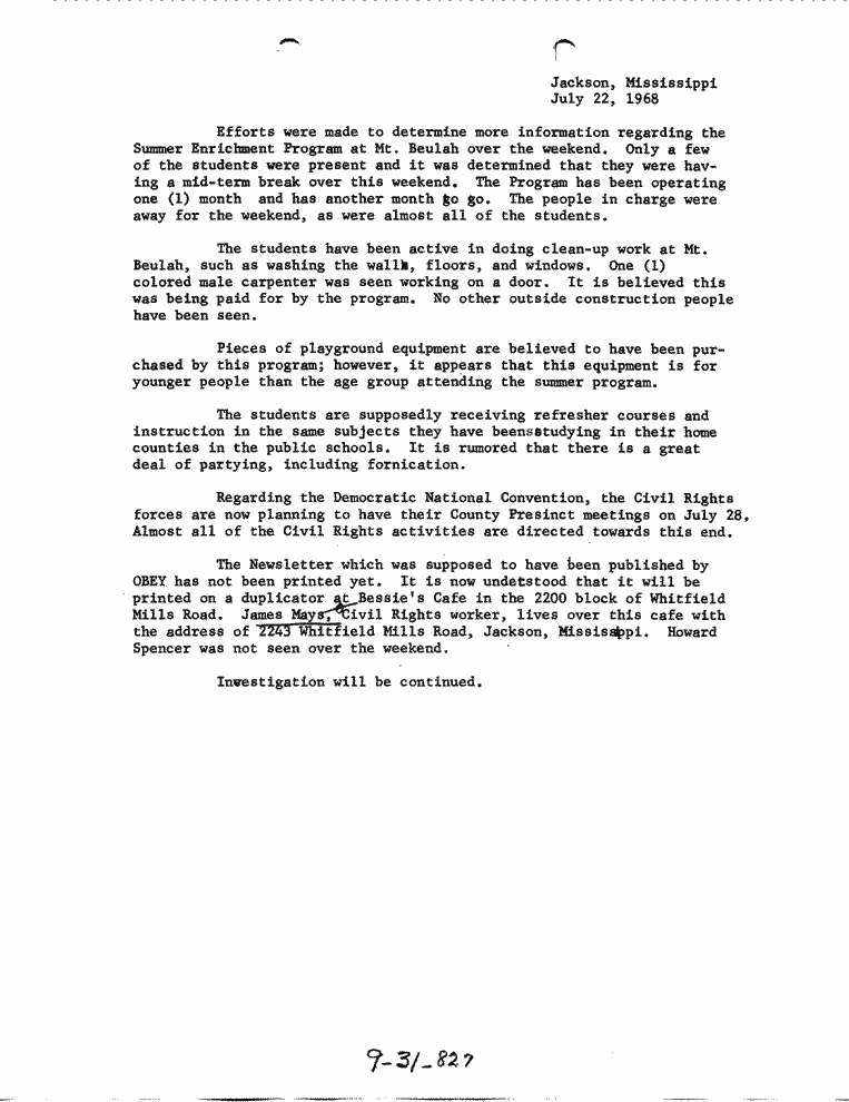 SCR ID # 9-31-8-45-1-1-1