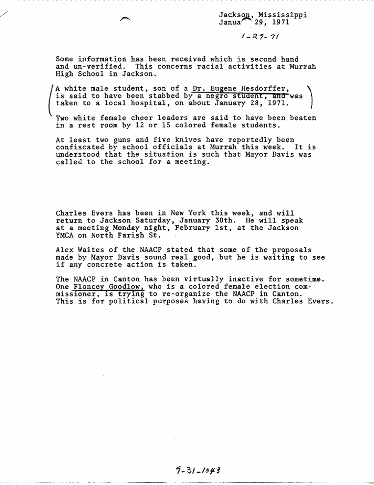 SCR ID # 9-31-10-6-1-1-1