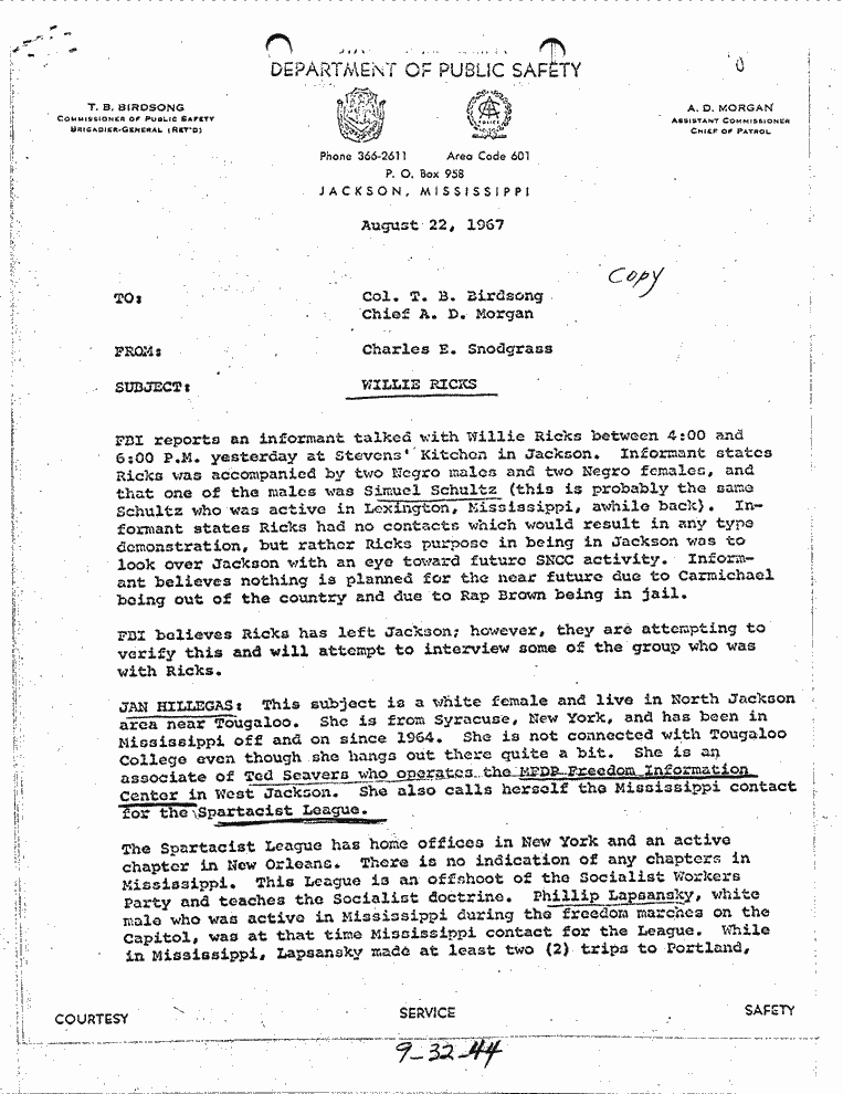 SCR ID # 9-32-0-43-1-1-1
