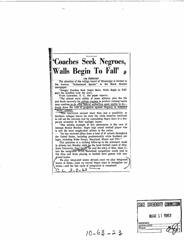 SCR ID # 10-63-0-23-1-1-1