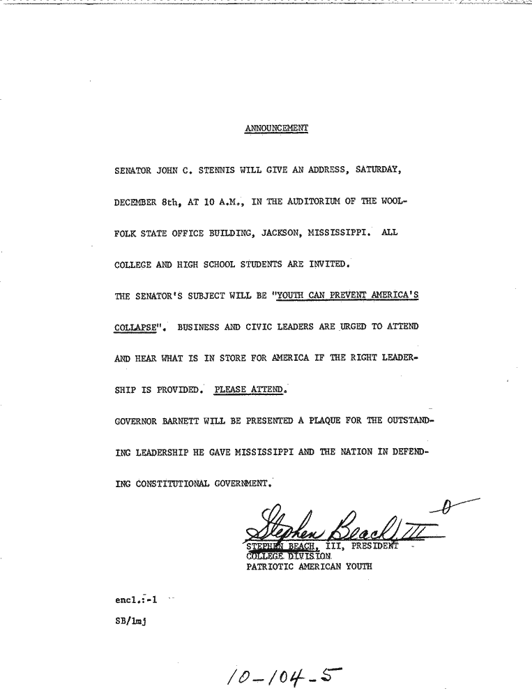 SCR ID # 10-104-0-17-1-1-1