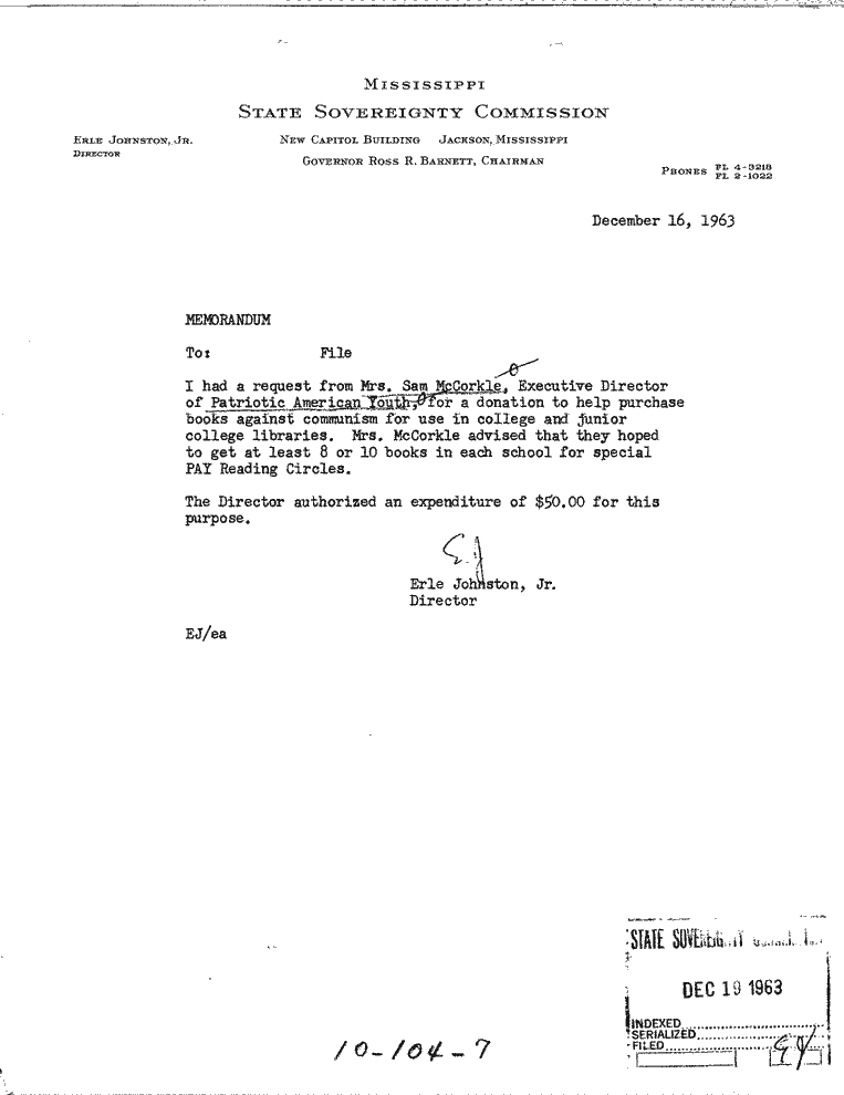 SCR ID # 10-104-0-18-1-1-1