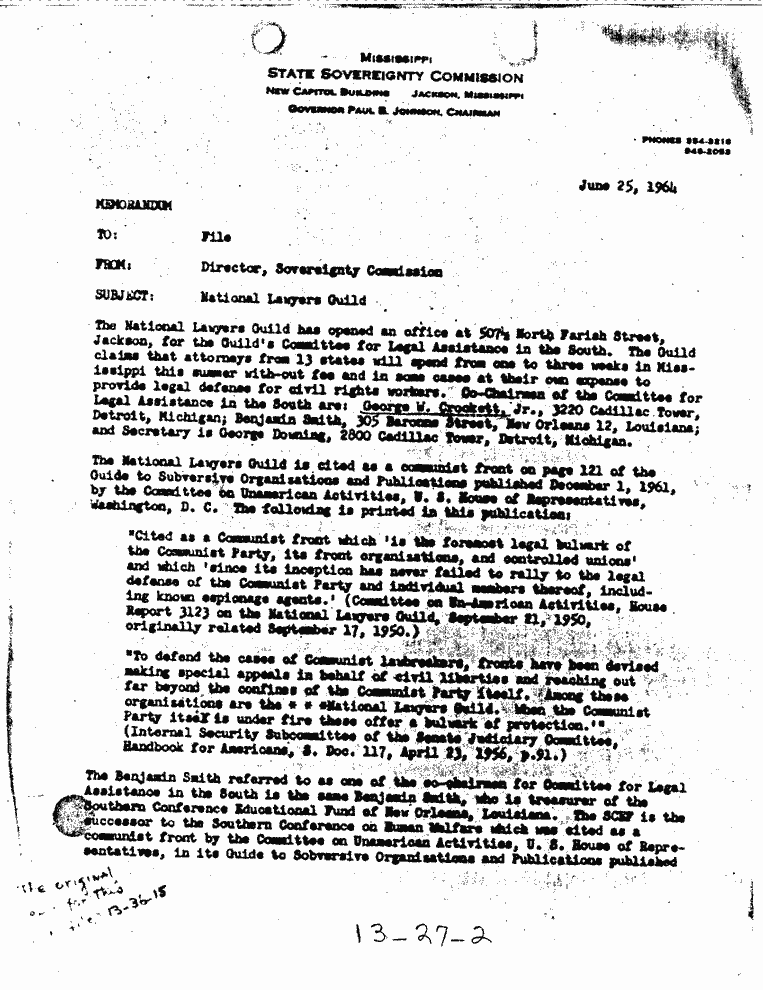 SCR ID # 13-27-0-2-1-1-1