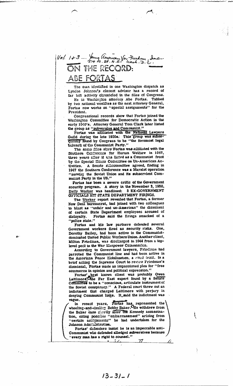 SCR ID # 13-31-0-1-1-1-1