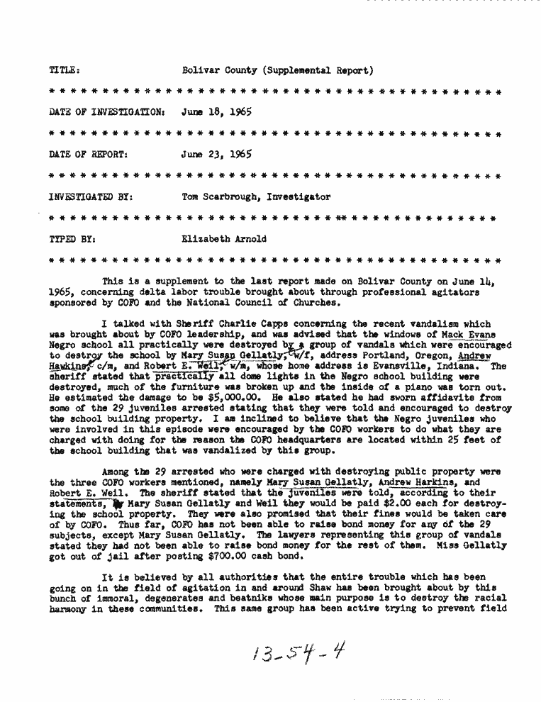 SCR ID # 13-54-0-4-1-1-1