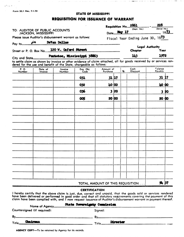 SCR ID # 97-92-0-69-1-1-1