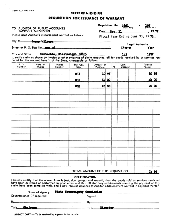 SCR ID # 97-92-0-191-1-1-1