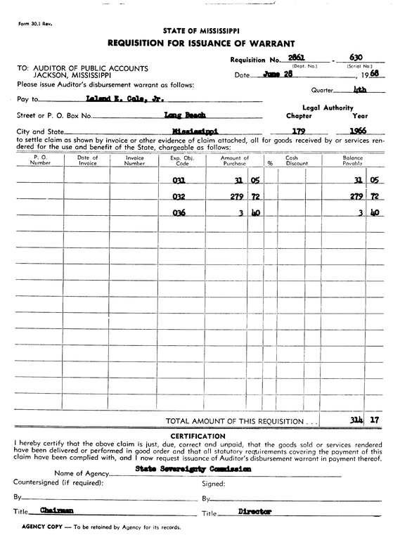 SCR ID # 97-96-0-6-1-1-1