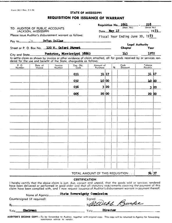 SCR ID # 97-101-0-71-1-1-1